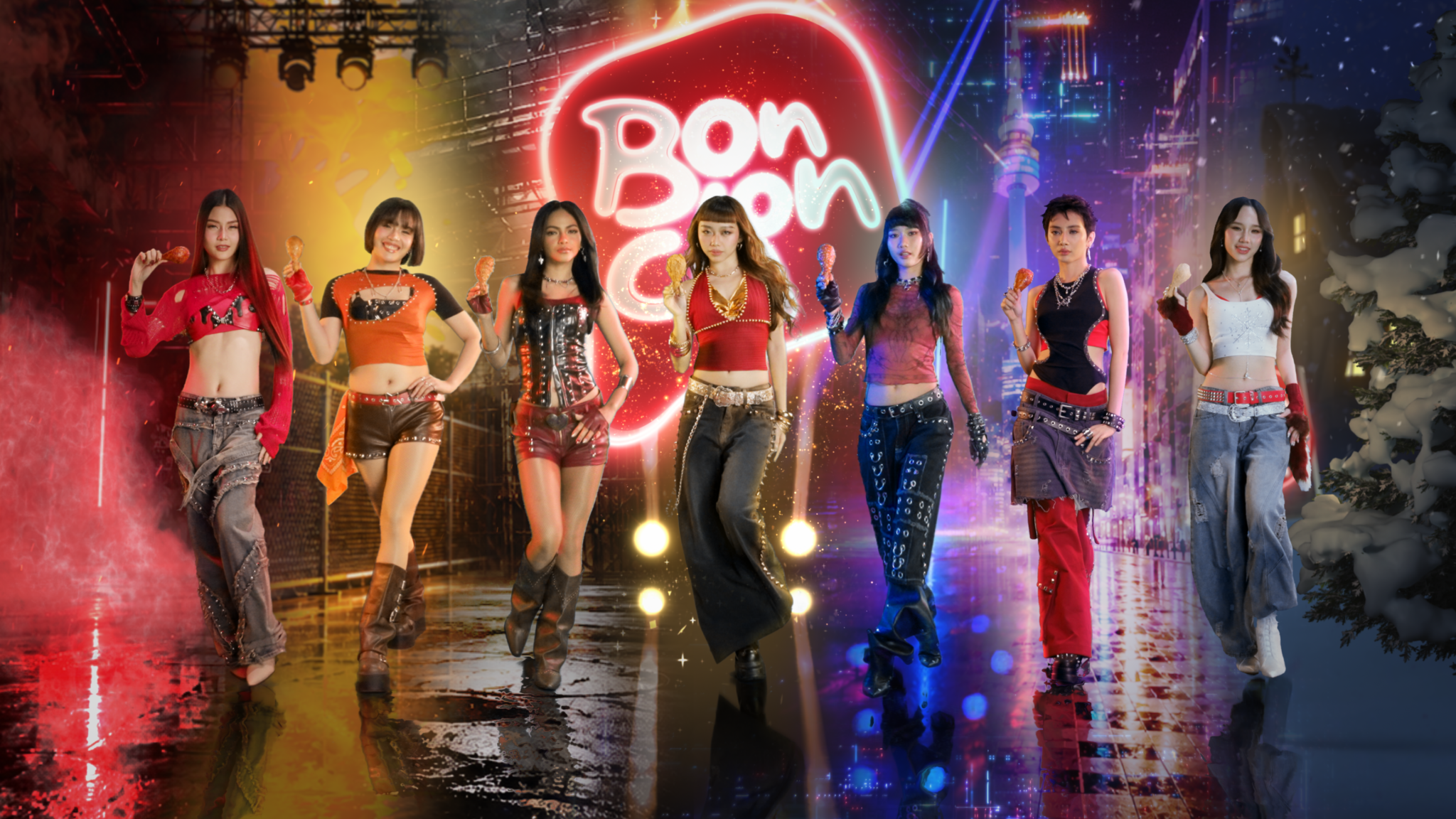 7 Flavors, 7 Vibes: P-Pop girl group XONARA finds their flavor vibe with Bonchon