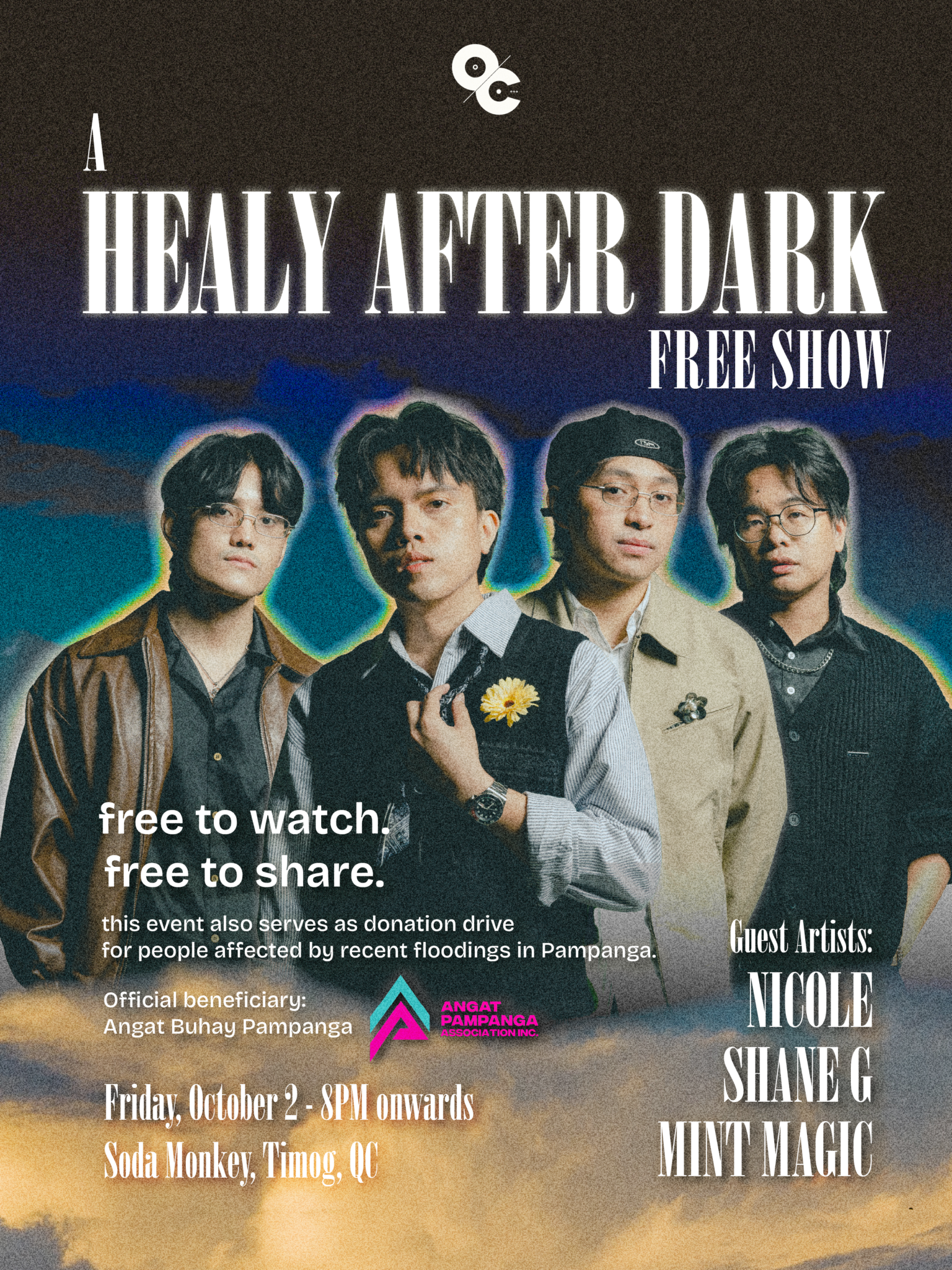 Healy After Dark to hold donation drive show for fellow Pampanga flood victims!